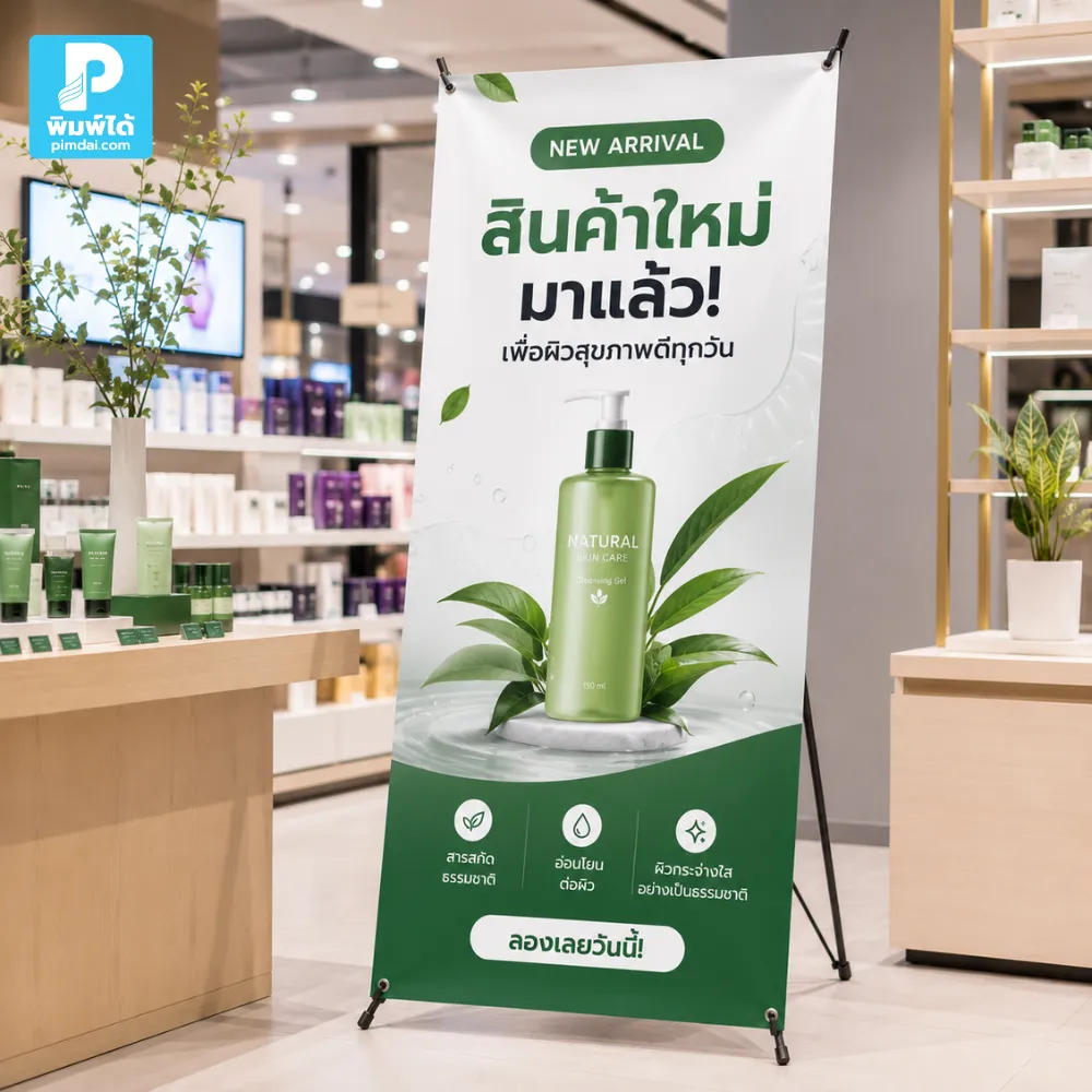 ทำไม ป้าย X-Stand ถึงเหมาะกับการโปรโมตสินค้าใหม่