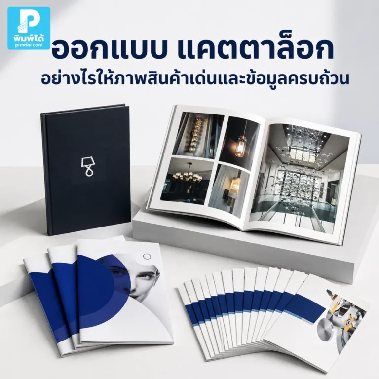ออกแบบ แคตตาล็อก อย่างไรให้ภาพสินค้าเด่นและข้อมูลครบถ้วน แนะนำการจัดหน้า เลือกภาพสินค้า เขียนรายละเอียด และวางข้อมูลให้ลูกค้าเข้าใจง่าย