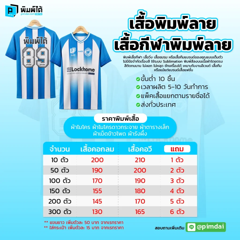 Pimdai ราคา เสื้อพิมพ์ลาย