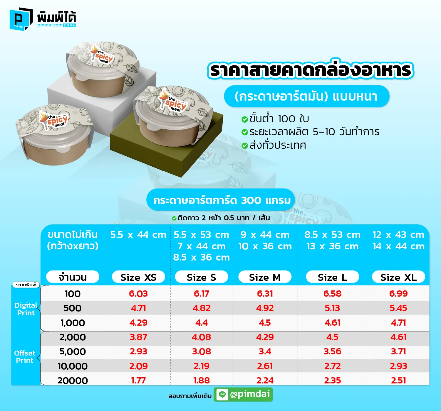 Pimdai ราคาสายคาดกล่องอาหาร