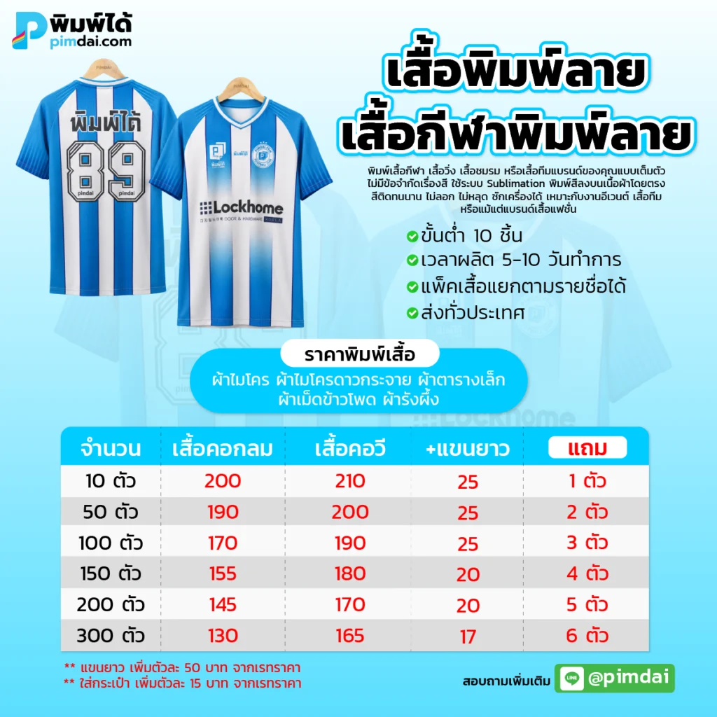 Pimdai ราคา เสื้อพิมพ์ลาย