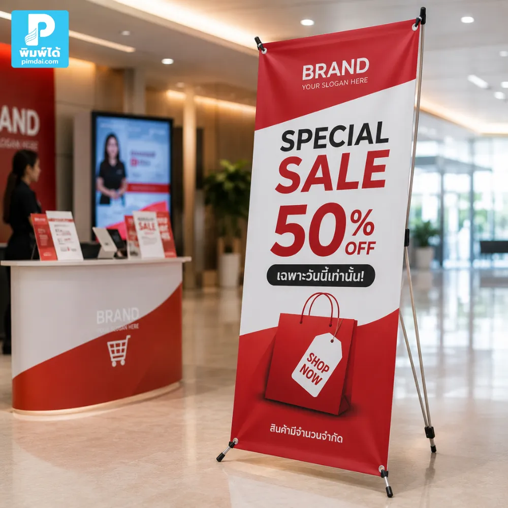 ทำไม ป้าย X-Stand ถึงเหมาะกับการสื่อสารโปรโมชัน