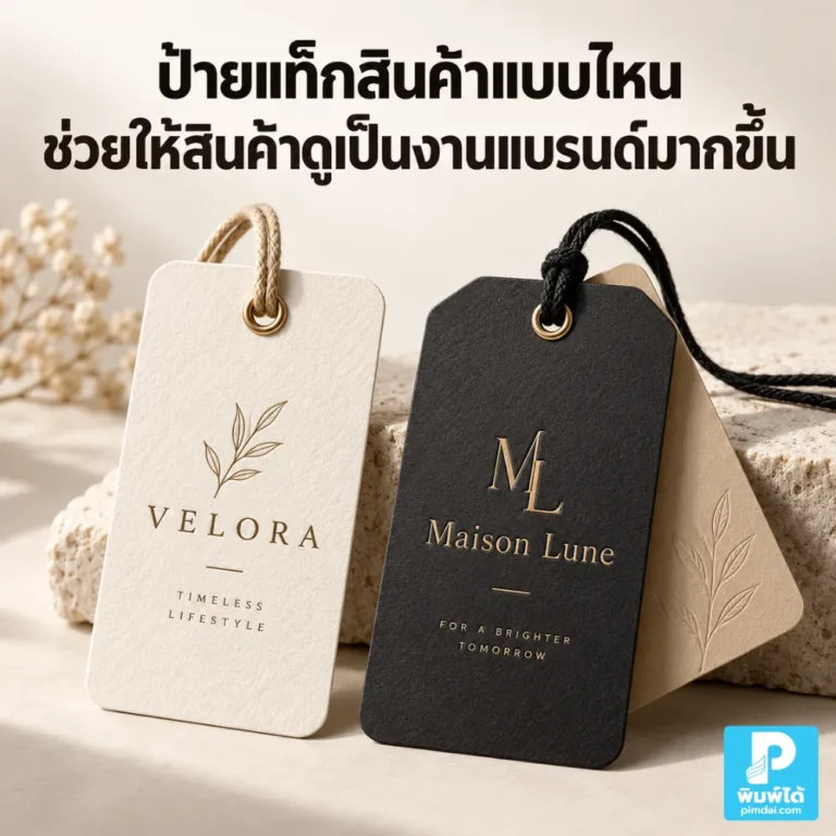 ทำไมป้ายแท็กสินค้าจึงเป็นรายละเอียดที่ลูกค้าสังเกตโดยไม่รู้ตัว ช่วยให้สินค้า ดูมีแบรนด์ น่าเชื่อถือ และเพิ่มความรู้สึกพรีเมียมได้อย่างไร