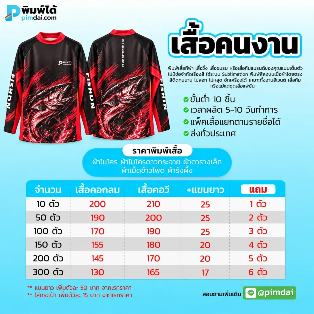 Pimdai ราคา เสื้อพิมพ์ลาย