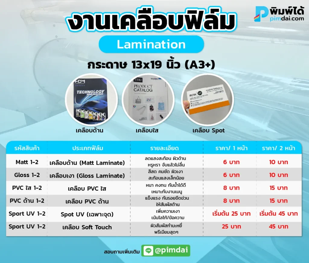 งานเคลือบฟิล์ม